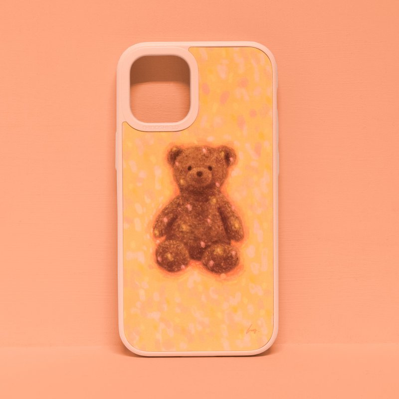 Bear/Rhino Shield-anti-fall iPhone15/14/13/12/11/pro mobile phone case - เคส/ซองมือถือ - พลาสติก สีเหลือง