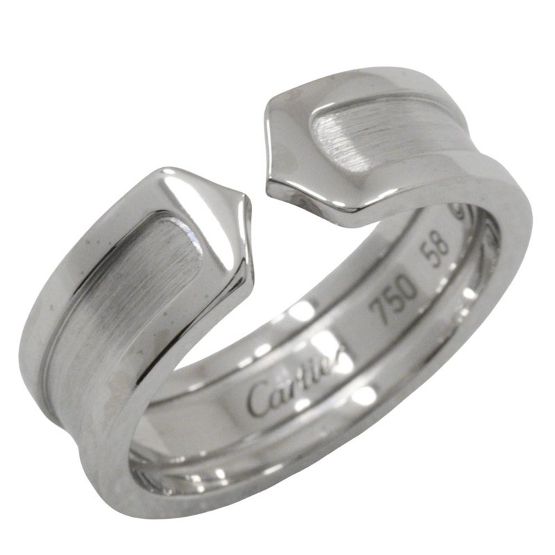 【日本直送】カルティエ CARTIER C2 18号 リング・指輪 2C K18WG 約8.8g ユニセックス【中古】 - 戒指 - 貴金屬 銀色