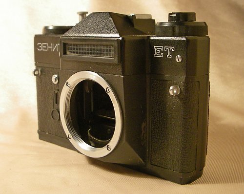 geokubanoid BelOMO ZENIT-ET 35mm film SLR camera BODY with Pentax M42 lens mount FINE 1992