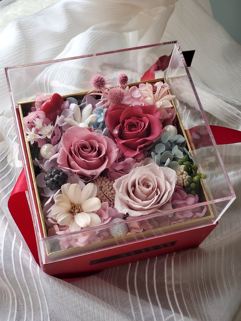 [Colorful flower gift box DIY material package] Healing hand-made for birthday and Valentine&#39;s day gift