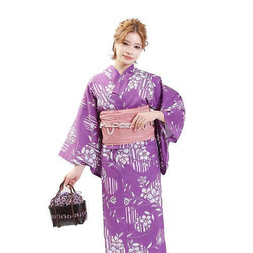 fuukakimono 日本 和服 女性 浴衣 腰帶 2件組 F Size X25-217 yukata