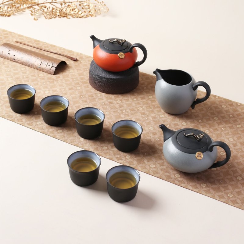 【父親節禮物】陸寶 君如意茶組 1壺1海6杯 茶具組 - 茶壺/茶杯/茶具 - 陶 
