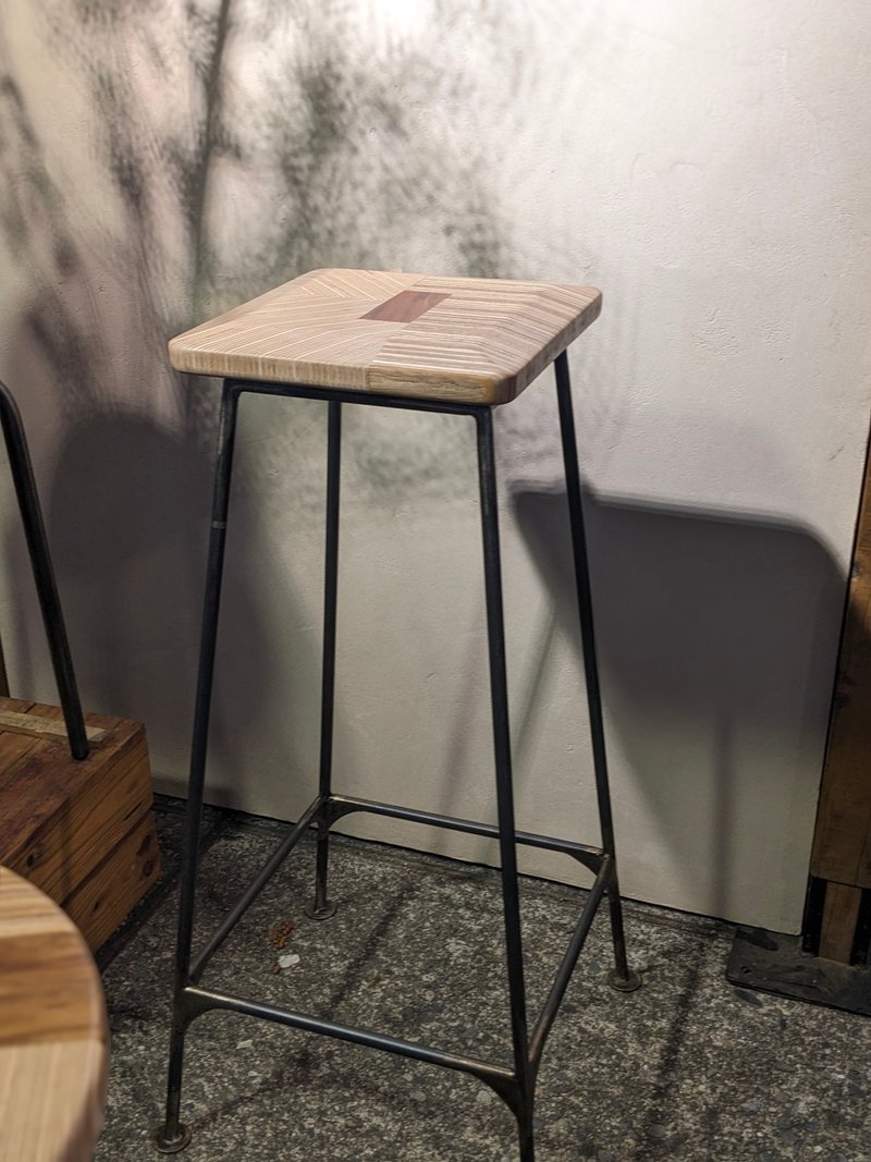 Shan Ling Ye - Patchwork Bar Stool - เก้าอี้โซฟา - ไม้ 