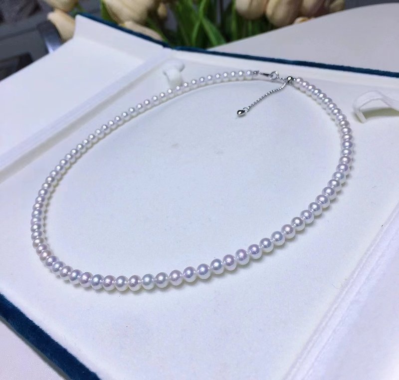 The most gentle of gentleness: natural freshwater pearl baby bead necklace - สร้อยคอ - ไข่มุก ขาว