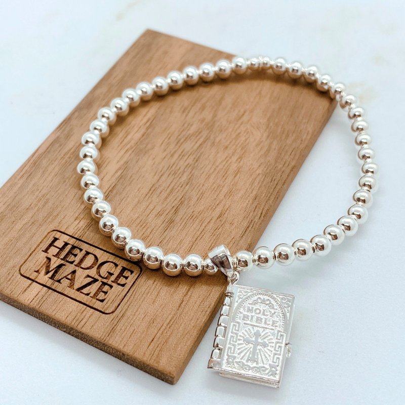 Holy Bible 925 Rhombus Bracelet - สร้อยข้อมือ - โลหะ สีเงิน