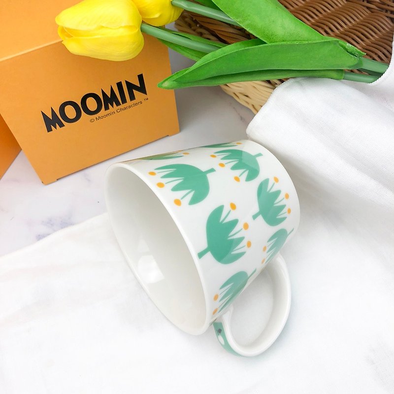 Moomin嚕嚕米-KUKKA系列寬口湯杯(阿金) - 杯/玻璃杯 - 瓷 綠色