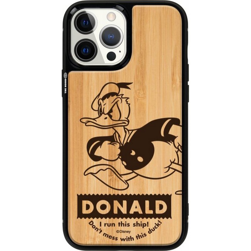 迪士尼唐老鴨 iPhone 15 Pro天然木保護殻case magsafe 5615 - 手機殼/手機套 - 木頭 多色