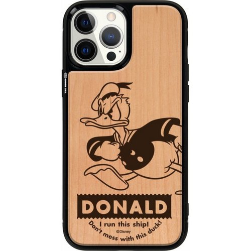 ディズニー ドナルドダック iPhone 15 Pro 天然木 保護ケース ケース