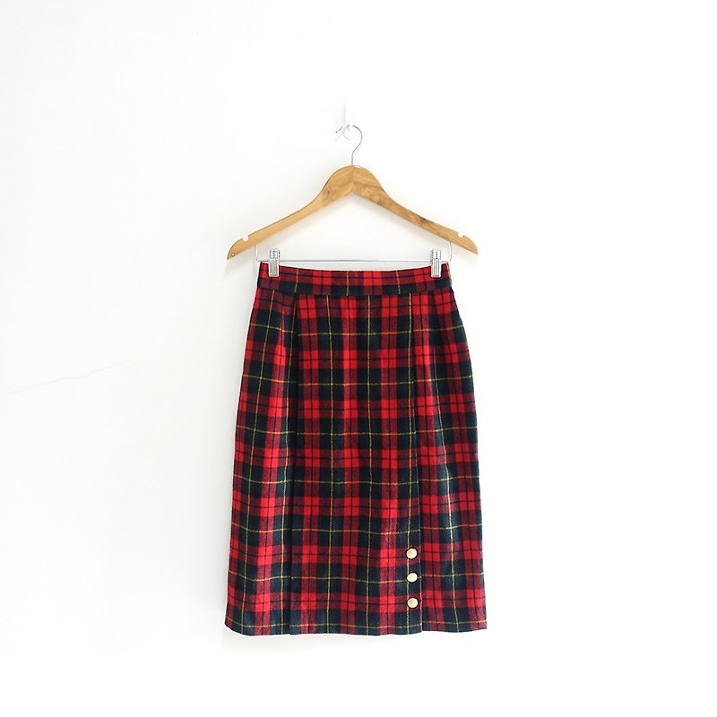 │Slowly│ Burgundy - Vintage │vintage. Vintage. Art. Japan - Skirts - Wool Multicolor