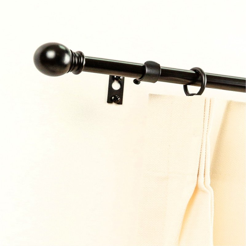 捷安傢飾│Home Desyne│MIT│15.7mm│永恆經典│伸縮窗簾桿架 - 門簾/門牌 - 其他金屬 黑色