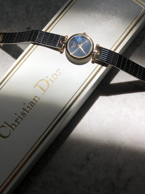美品 クリスチャンディオール ウォッチ 腕時計 ゴールド シルバー 3025