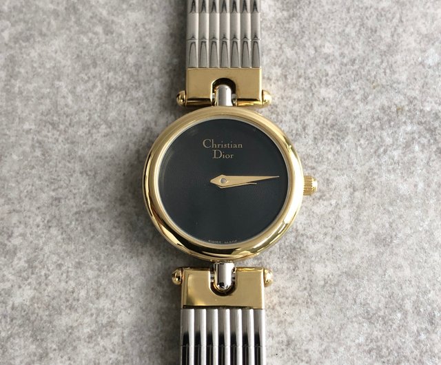 日本直送名牌中古包】Christian Dior 腕時計シルバーゴールド