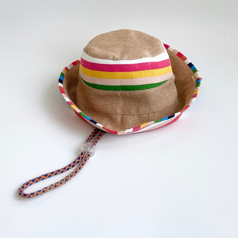 VA. Cloth Handmade/Ultra-light Straw Hat Series/Rainbow Paradise - Baby Hats & Headbands - Cotton & Hemp Multicolor