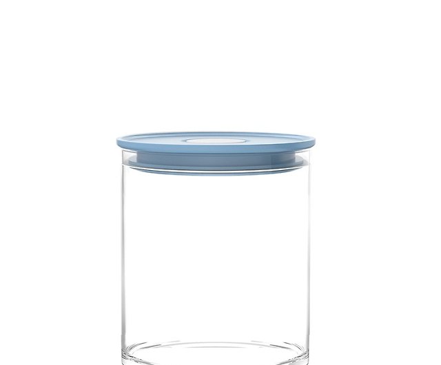 Norma Blue Glass Airtight Jar 685cc, Blue Bathroom Glass Canisters