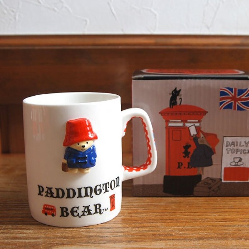 Kato [Shinji] Paddington Bear classes Burlington Xiong Yinglun style mug - แก้วมัค/แก้วกาแฟ - ดินเผา สีแดง