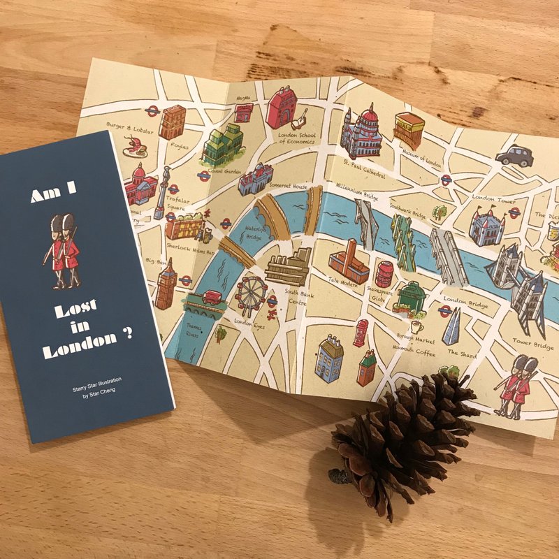 Am I lost in London? - Map - Indie Press - Paper Blue