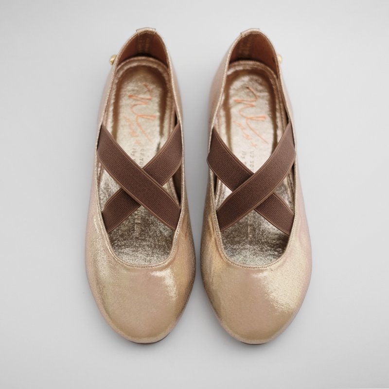 輕芭蕾 Gold (金) Ballet.X 特別版 | WL - 娃娃鞋/平底鞋 - 其他材質 金色