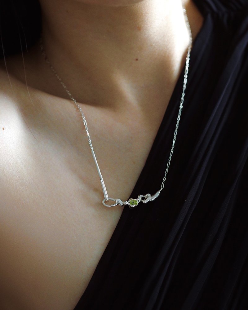 LAVA jewel necklace 岩漿寶石 項鍊 - 項鍊 - 純銀 銀色