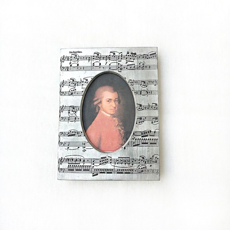 Handmade Mozart Photo Frame【Limited Edition】(size-big) - Picture Frames - Other Metals Silver