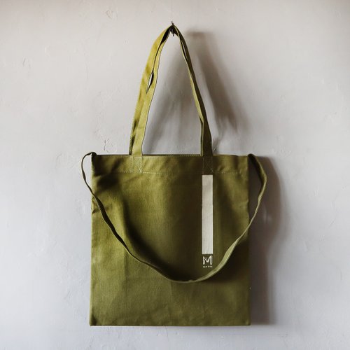 ニュートート クラシック M オリーブグリーン×クリームホワイト