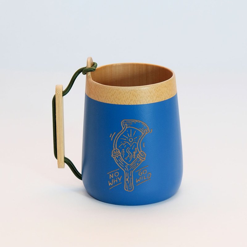 Beer Cup Yuanqi Beer Cup (Slingshot Style) - แก้วมัค/แก้วกาแฟ - ไม้ไผ่ สีกากี