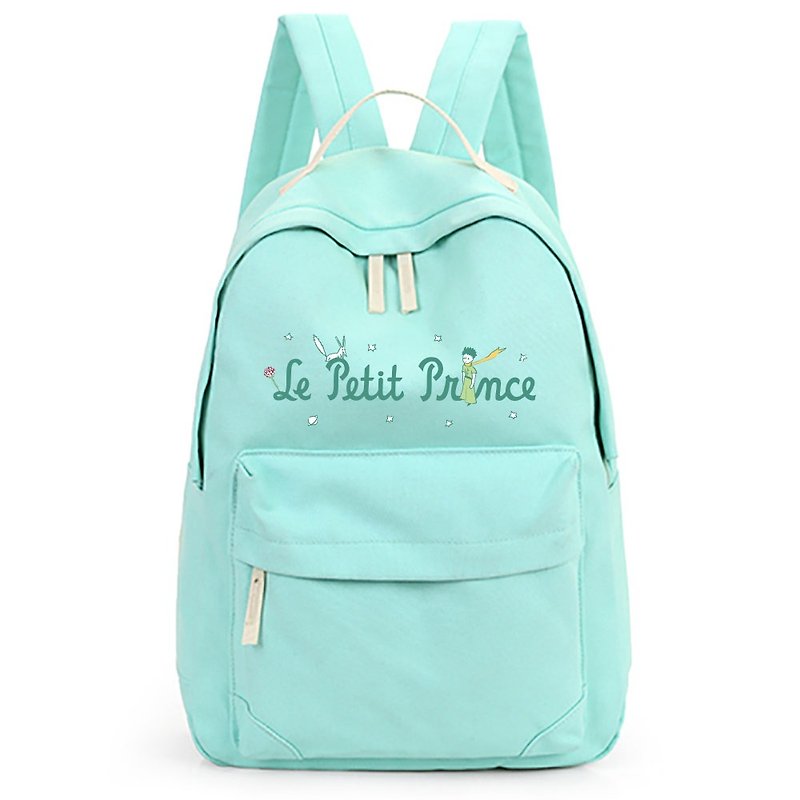 Little Prince Classic Edition - zipper backpack (light green) - Backpacks - Cotton & Hemp Green