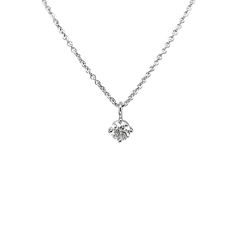 31 points diamond necklace South African diamond 0.315 carat 18K K750 - สร้อยคอ - เพชร 