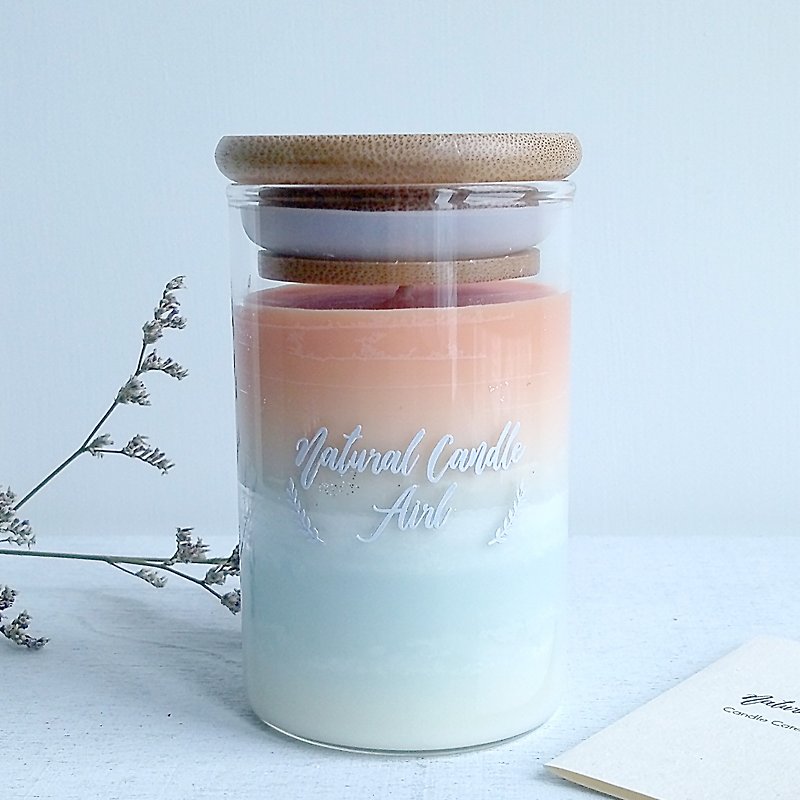 Orange Sky & Ocean | Natural Soywax Candle | Fig Orange | gift - Candles & Candle Holders - Glass Orange