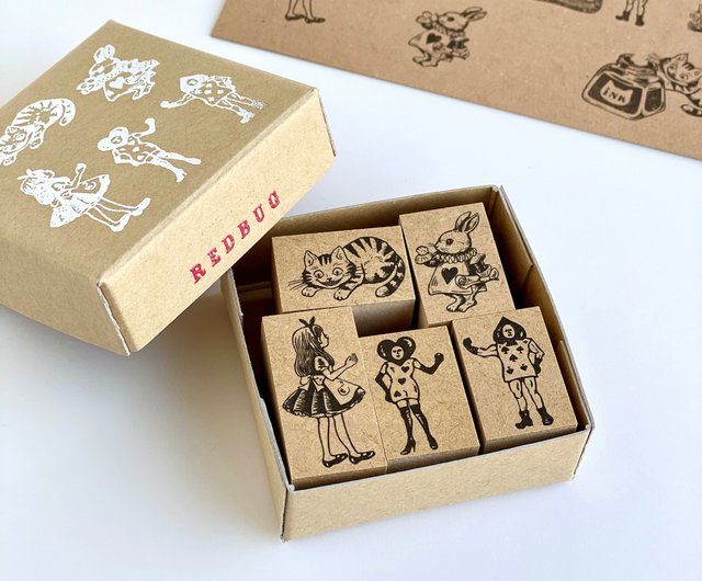 アリスとトランプ兵、仲間達のはんこセット スタンプセット