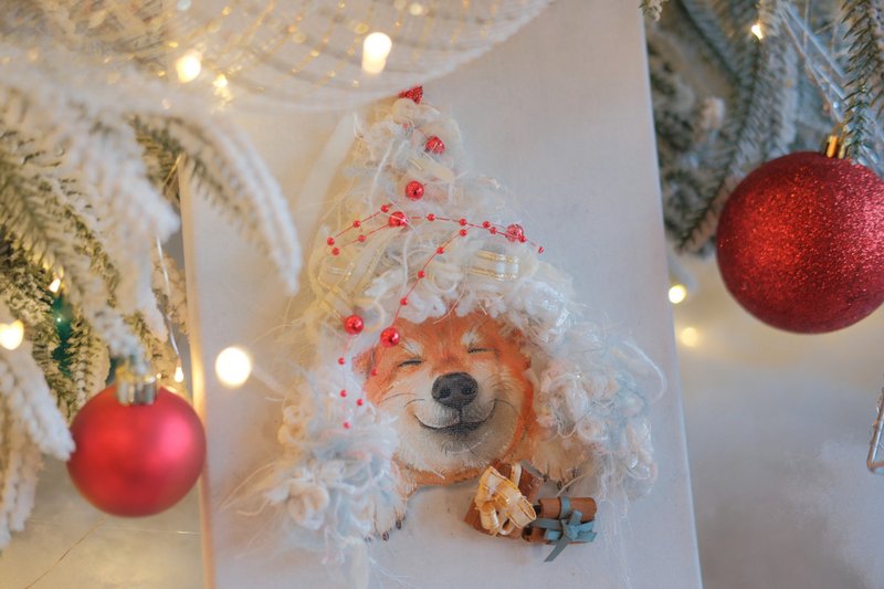 【台北】寵物似顏繪 編織畫 聖誕課程 可客製化 - 編織/羊毛氈/縫紉 - 棉．麻 