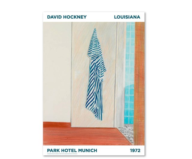 オリジナルポスター】David Hockney/ PARK HOTEL MUNICH - ショップ