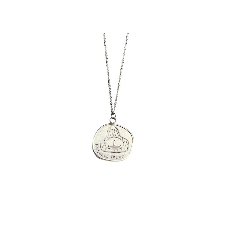 Klasse14 x TopbananaX Mooma Mooni necklace silver - สร้อยคอ - สแตนเลส สีเงิน