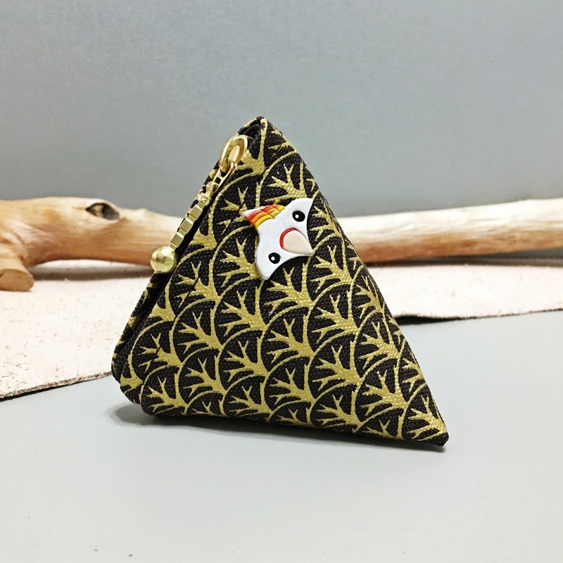 在森林裡的鸚鵡 ∣ 車輪冠 Cockatiel ‧ 山角零物包 - 錢包/皮夾/長短夾 - 其他材質 咖啡色