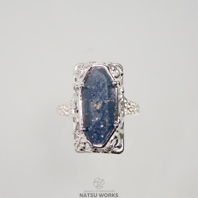 サファイア リング / rough Sapphire Ring - 戒指 - 寶石 藍色