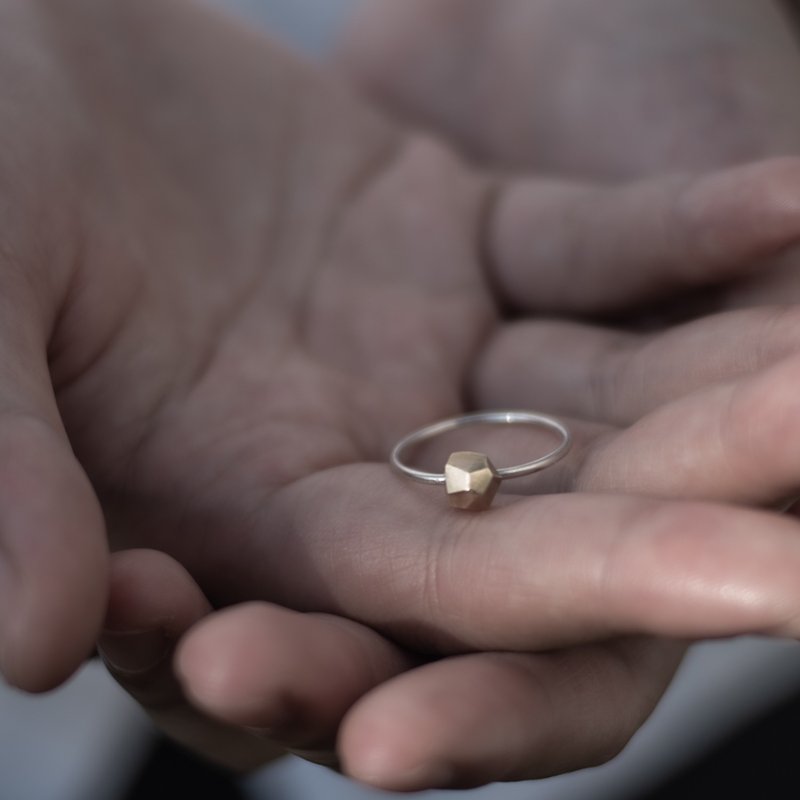 Brass Stone Ring - General Rings - Sterling Silver Silver