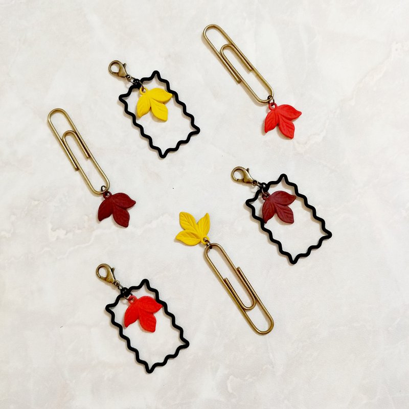 Maple Leaf Stamp Box Handbag Charm Paperback Needle - Other - Other Materials 