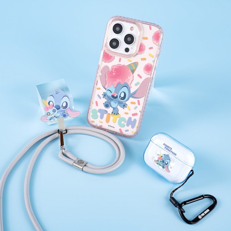 迪士尼 史迪奇 iPhone16 Samsung S25 氣墊標準防摔鏡面手機殼 - 手機殼/手機套 - 塑膠 多色
