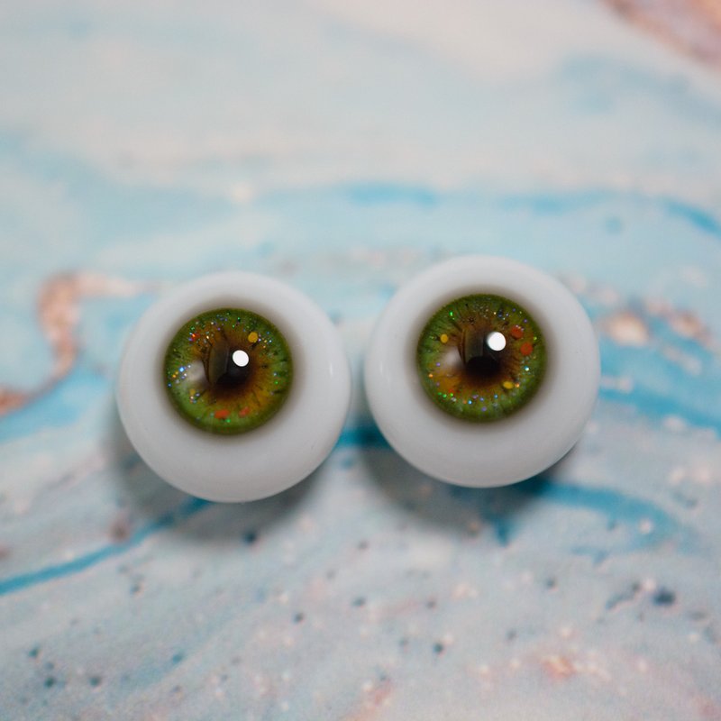 (Instock) bjd eyes 6/12 mm - Stuffed Dolls & Figurines - Resin Green