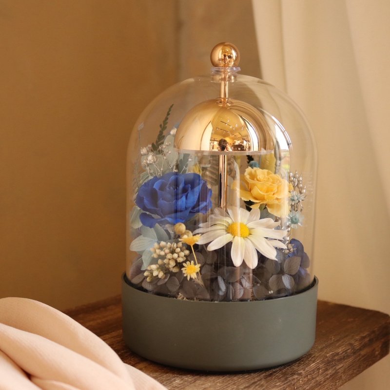 【遇見恆久】星夜 The Starry Night 款 充電式永生花拍拍燈 - 乾燥花/永生花 - 植物．花 