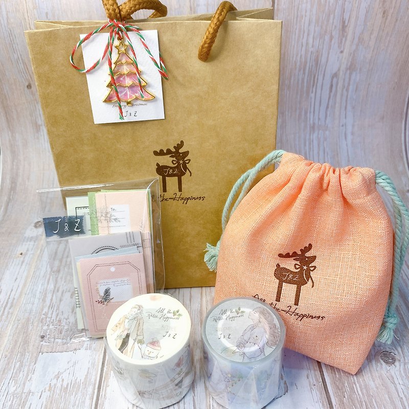 [Christmas gift exchange] | JZ Christmas 2022 | Washi tape, sticky notes, drawstring bags - มาสกิ้งเทป - วัสดุอื่นๆ หลากหลายสี