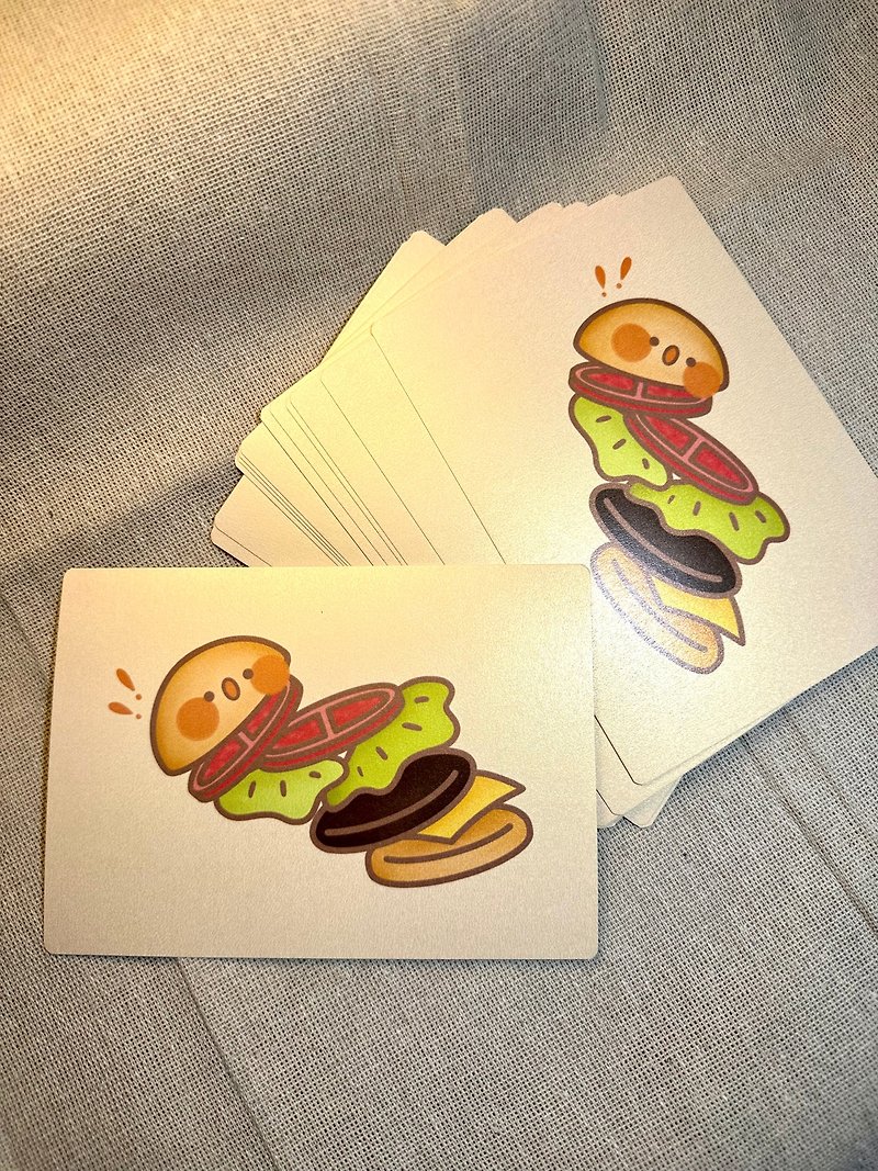 Surprise burger postcard - การ์ด/โปสการ์ด - กระดาษ สีเหลือง