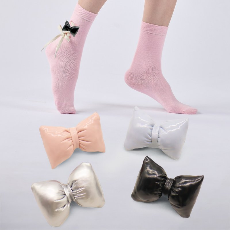 【靴紐を結ぶソックス】追加購入品_ フェイクレザーリボンシューズクリップ - その他 - コットン・麻 多色