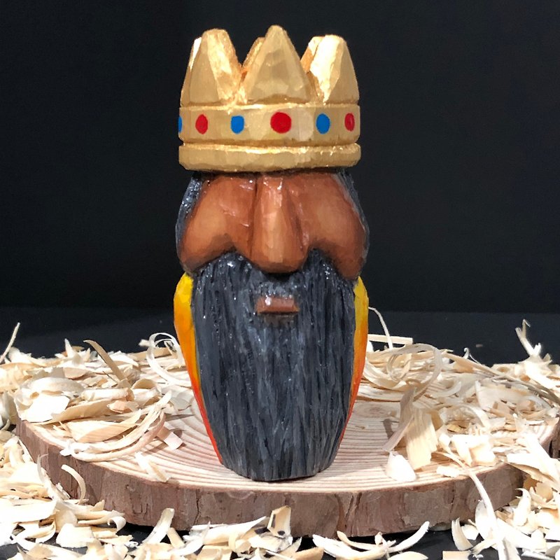 King - Items for Display - Wood Multicolor