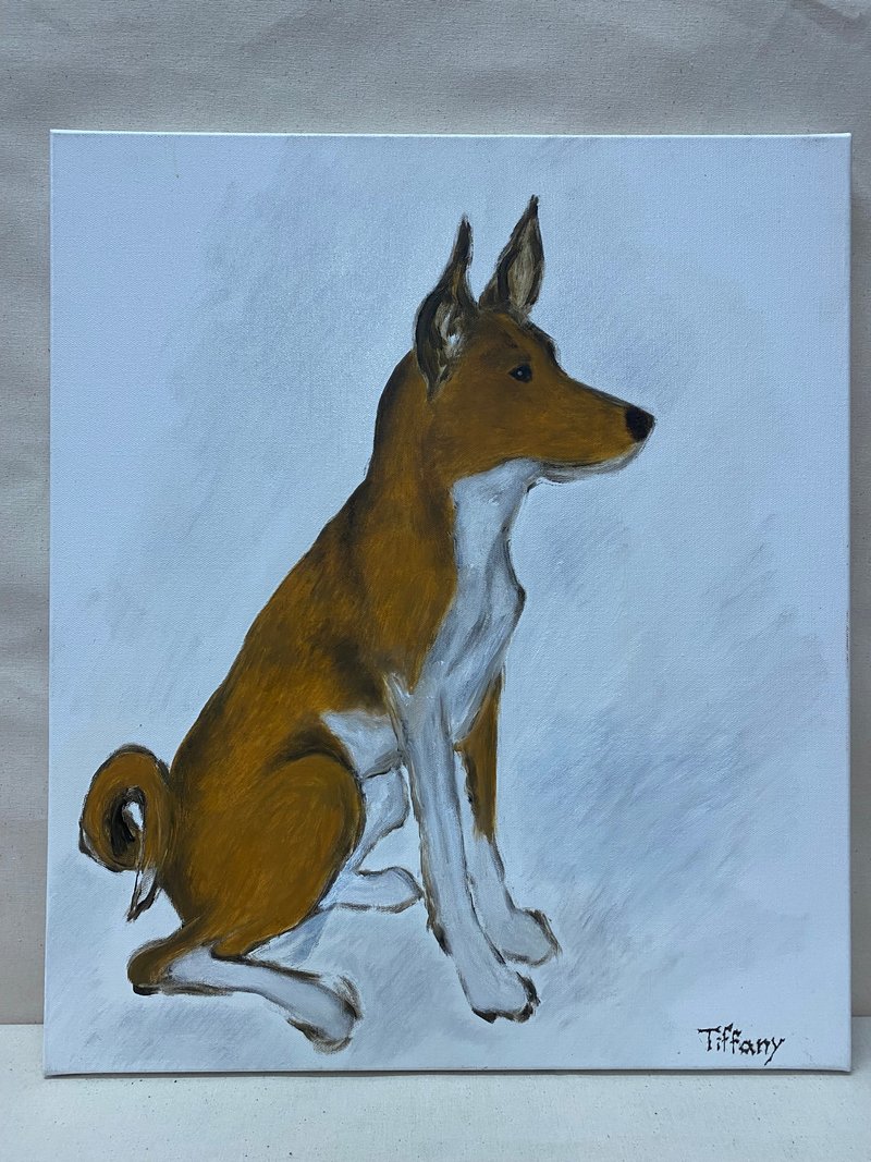 Customized/Basenji Dog/Oil Painting/Art Decoration - Posters - Linen 