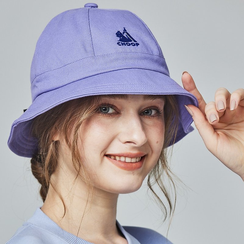 CHOOP小松鼠山系鐘型漁夫帽-時尚紫 - 帽子 - 棉．麻 