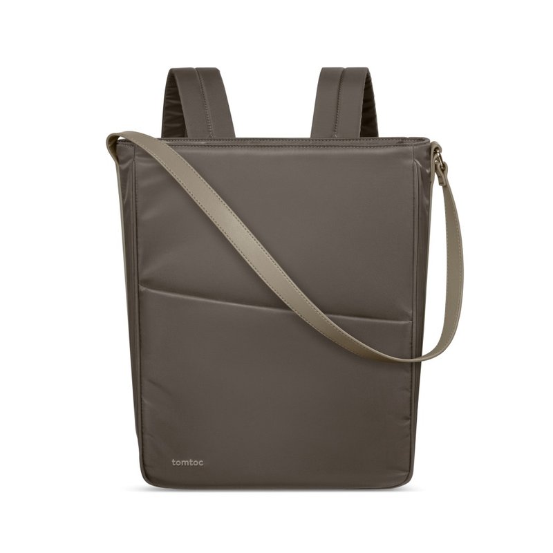 Tomtoc 摩登文藝 摩卡 • MacBook 後背斜背兩用包 - 後背包/背包/書包 - 聚酯纖維 橘色