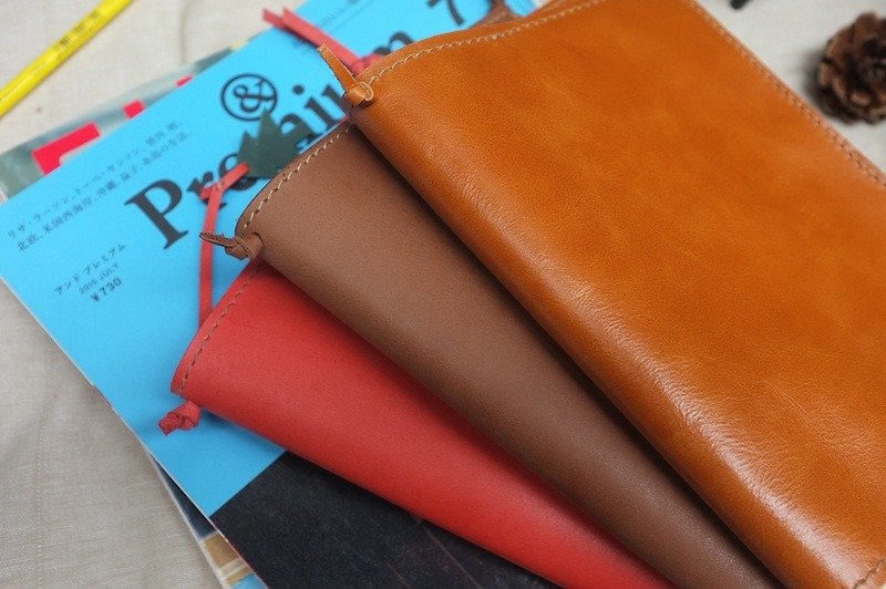 [2017, the world's only hand book clothing] COLOR: red - Notebooks & Journals - Genuine Leather Red