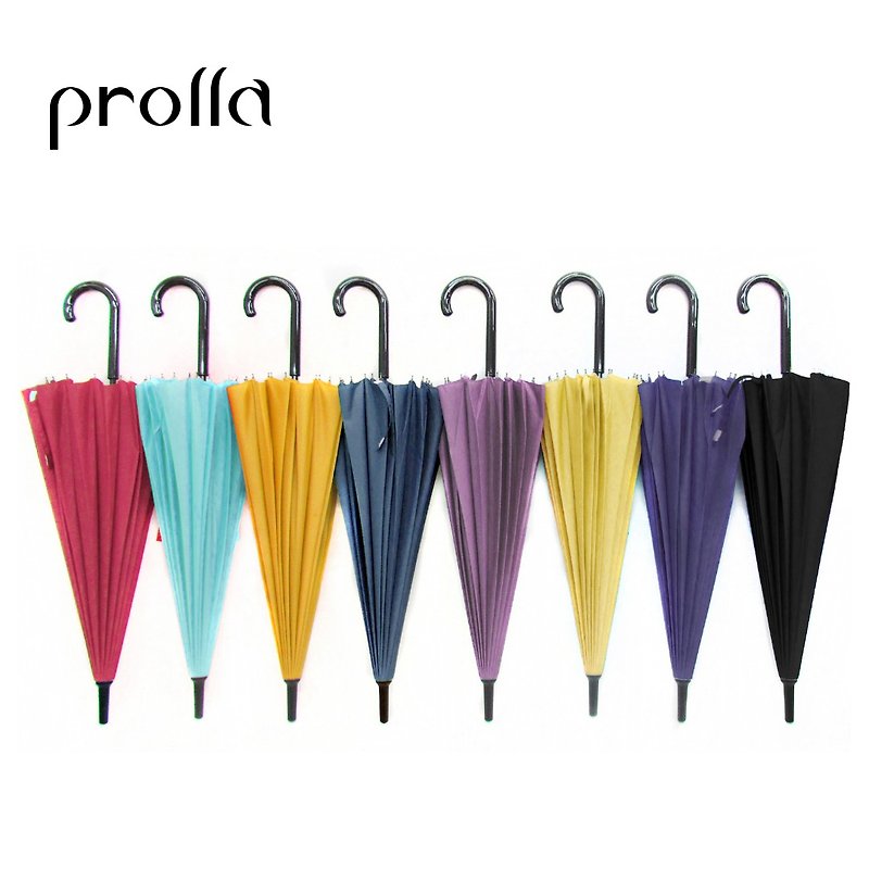 Prolla Japanese Japanese style 24 straight bone umbrellas retro oil paper umbrella arc type anti-UV windproof sunscreen - ร่ม - วัสดุกันนำ้ หลากหลายสี