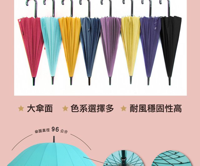 Prolla Japanese Japanese style 24 straight bone umbrellas Prolla Japanese Japanese style 24 straight bone umbrellas
