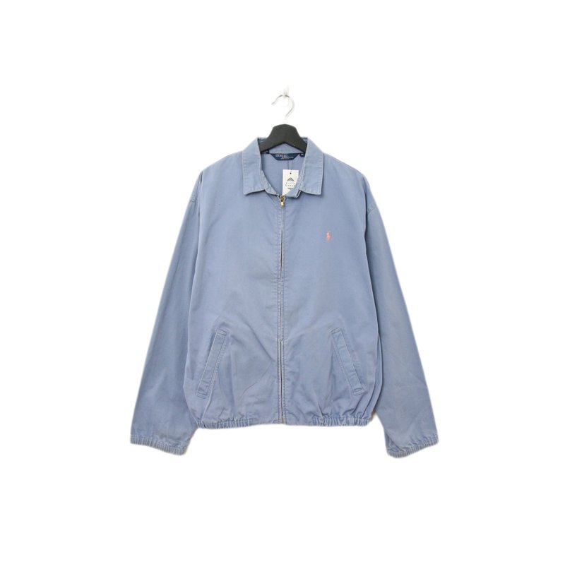 Back to Green-秋冬外套 Polo 哈靈頓外套淺藍紫 c-02/vintage - 男夾克/外套 - 棉．麻 